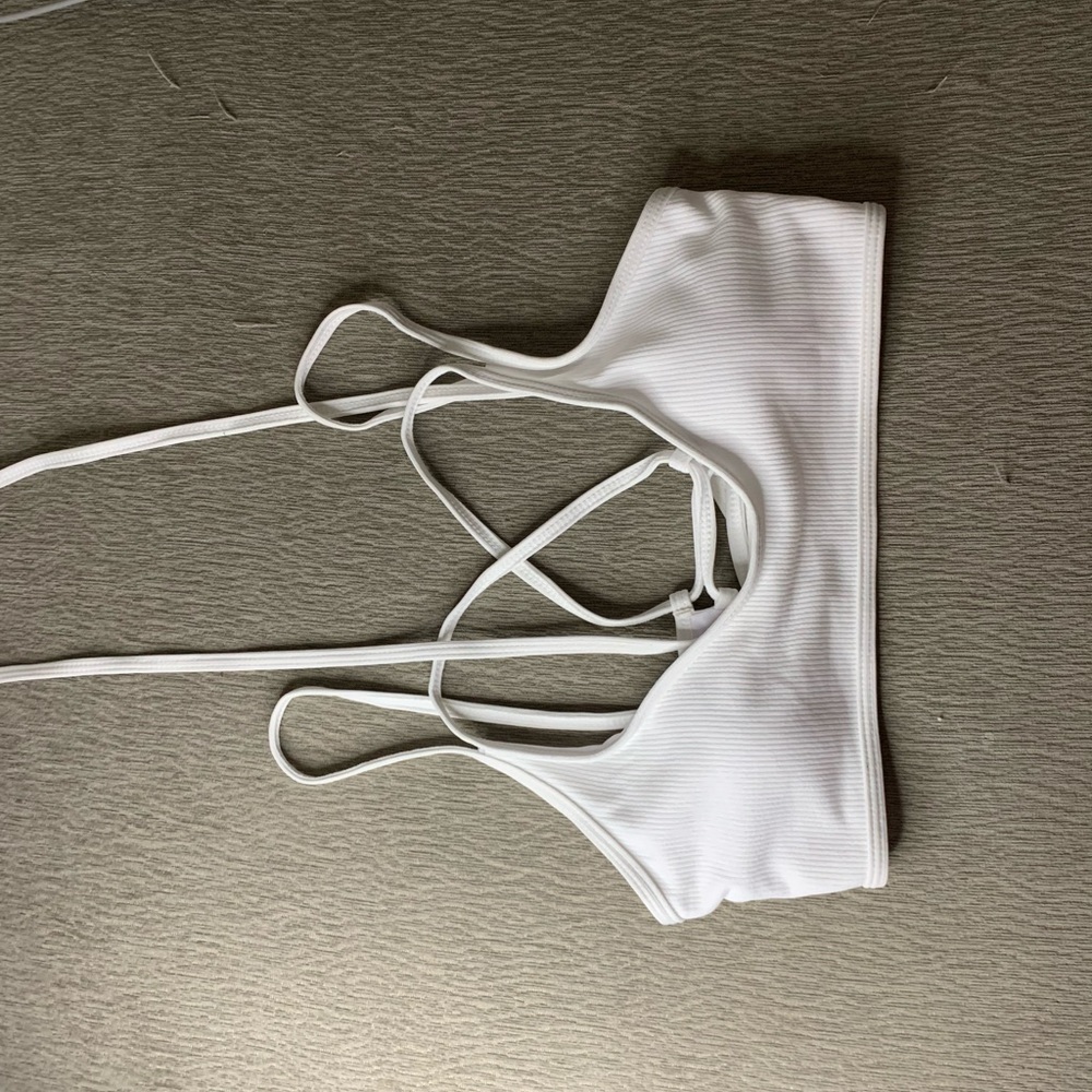 White bathing top